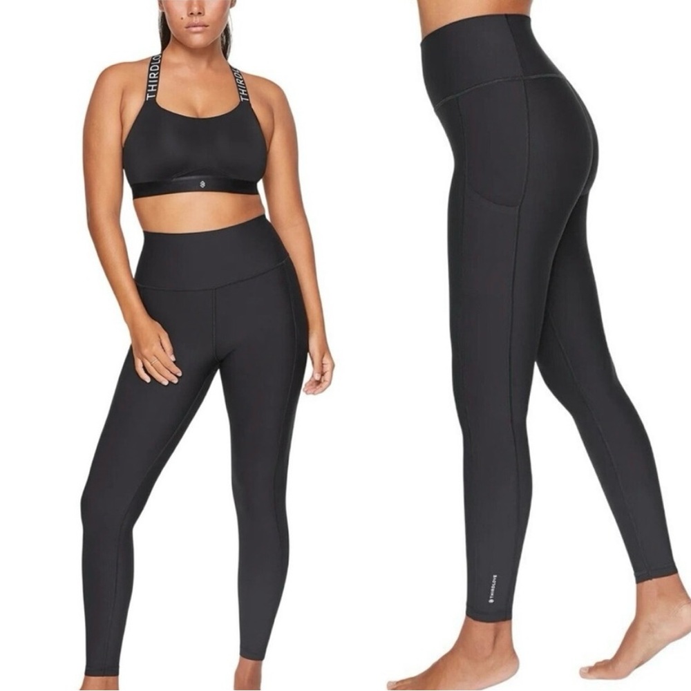 Thirdlove Kinetic Performance Pocket Leggings Bla… - image 1